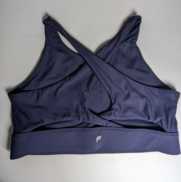 Fabletics Other - Fabletics Women's No Bounce Sports Bra Blue Size L Active Gym Yoga Cross Back